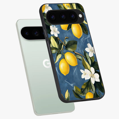  Lemon Dream Garden phone case For Google Pixel 11 Pro showing premium glass back cover with detailed artwork