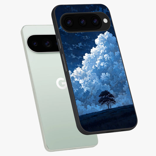  Midnight Sky Serenity phone case For Google Pixel 11 Pro showing premium glass back cover with detailed artwork