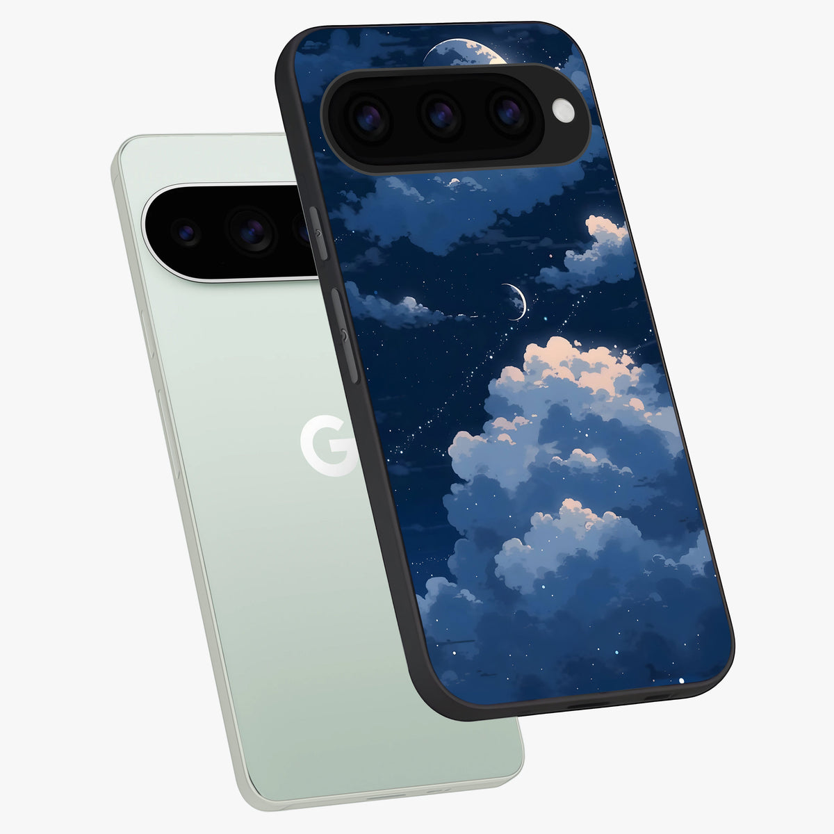  Moon Dream Haze phone case For Google Pixel 11 Pro showing premium glass back cover with detailed artwork