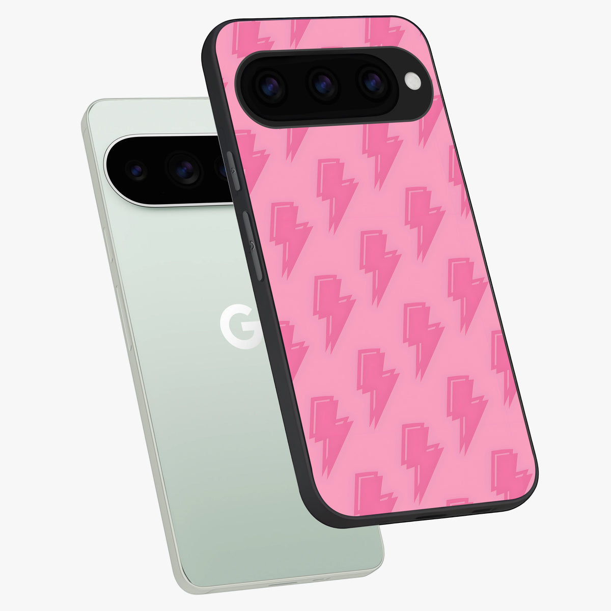  Pink Moo Magic phone case For Google Pixel 11 Pro showing premium glass back cover with detailed artwork