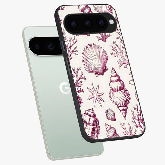  Pink Power Sparks phone case For Google Pixel 11 Pro showing premium glass back cover with detailed artwork