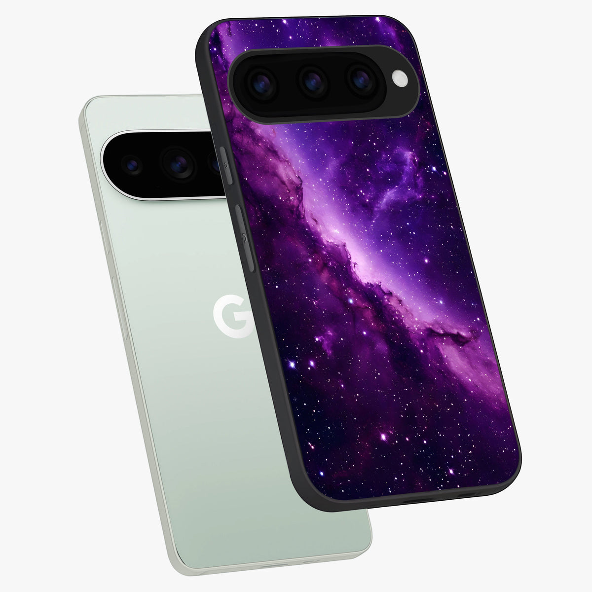  Purple Shade Sky phone case For Google Pixel 11 Pro showing premium glass back cover with detailed artwork