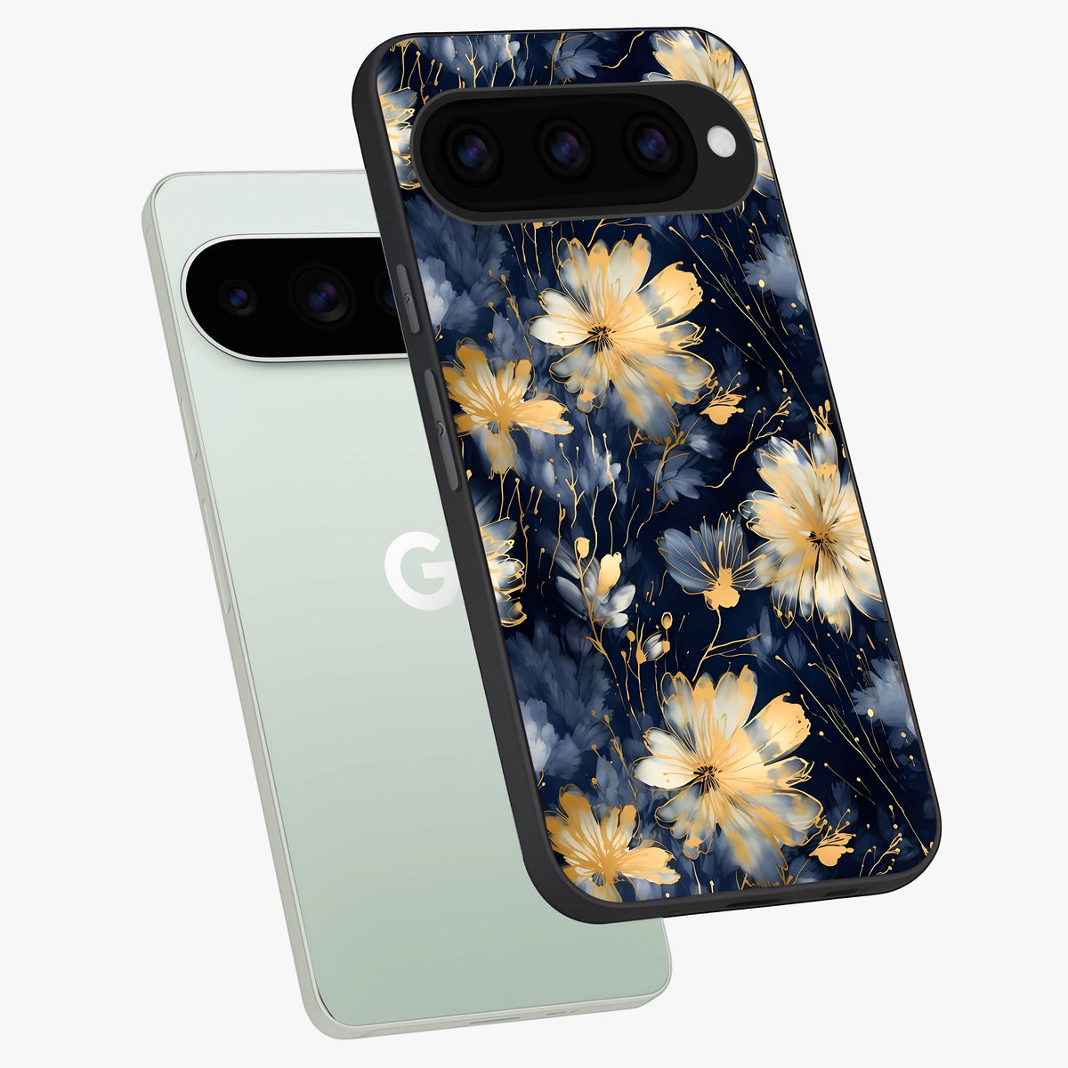  Royal Petal Dream phone case For Google Pixel 11 Pro showing premium glass back cover with detailed artwork