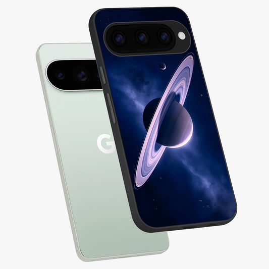  Saturn Ring Mystique phone case For Google Pixel 11 Pro showing premium glass back cover with detailed artwork