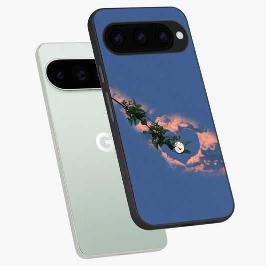  Sky Under Tree phone case For Google Pixel 11 Pro showing premium glass back cover with detailed artwork