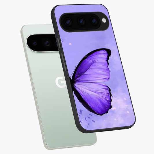  Violet Dream Wing phone case For Google Pixel 11 Pro showing premium glass back cover with detailed artwork
