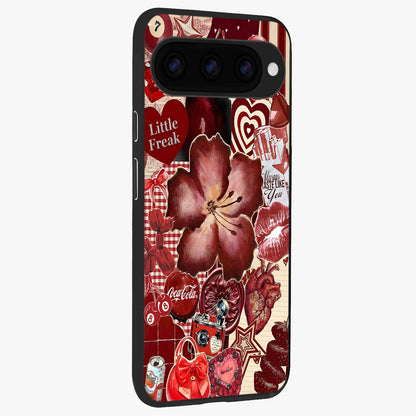  Aesthetic Little Freak back cover For Google Pixel 11 Pro slim fit glass case with vibrant aesthetic design