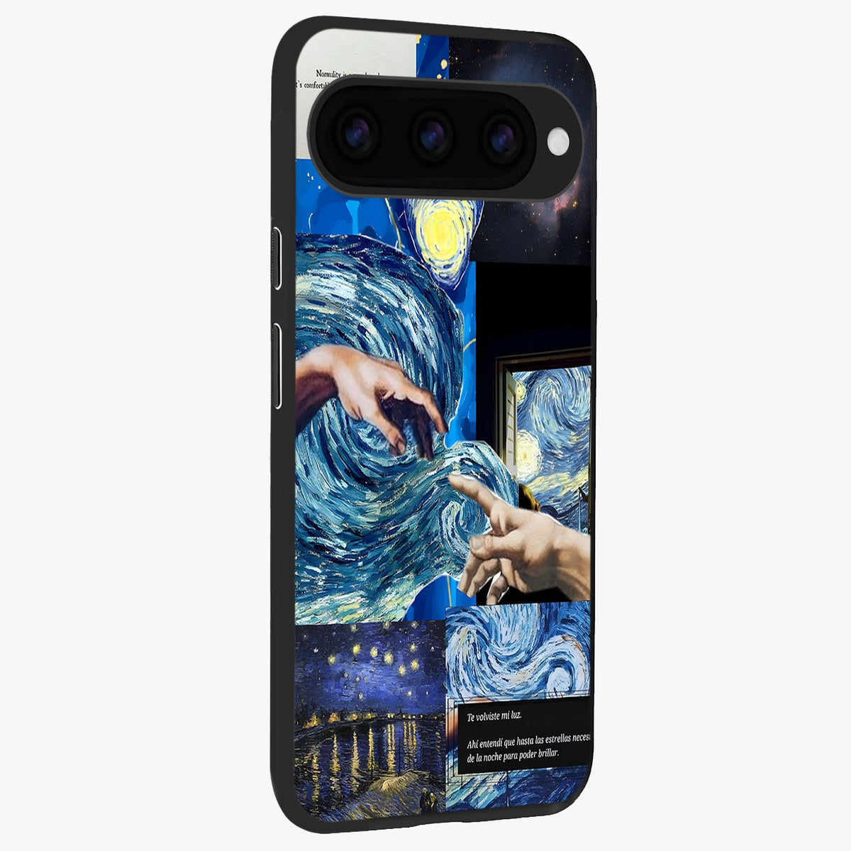  Aesthetic Vando Hands back cover For Google Pixel 11 Pro slim fit glass case with vibrant aesthetic design