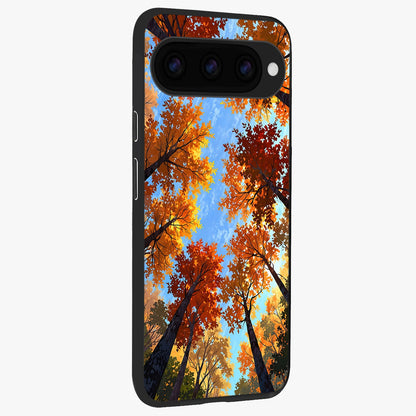  Autumn Sky Rise back cover For Google Pixel 11 Pro slim fit glass case with vibrant aesthetic design