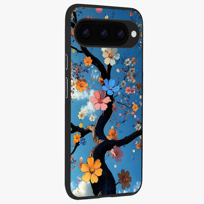  Blossom Dream Sky back cover For Google Pixel 11 Pro slim fit glass case with vibrant aesthetic design