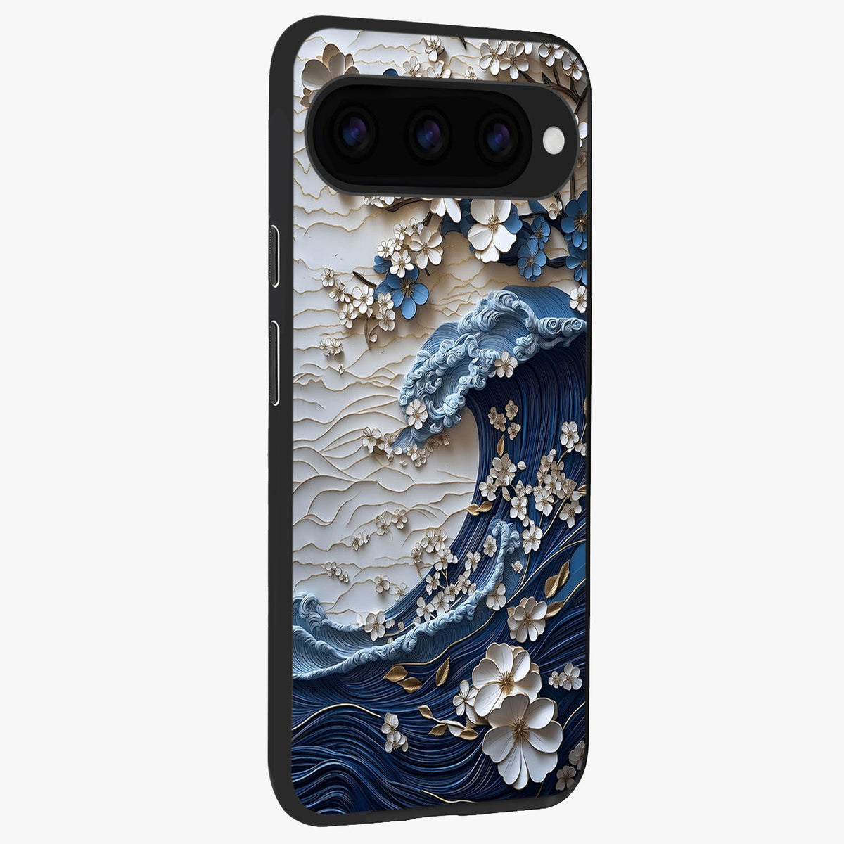  Blossom Wave Art back cover For Google Pixel 11 Pro slim fit glass case with vibrant aesthetic design