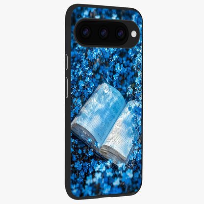  Blue Bloom Tales back cover For Google Pixel 11 Pro slim fit glass case with vibrant aesthetic design