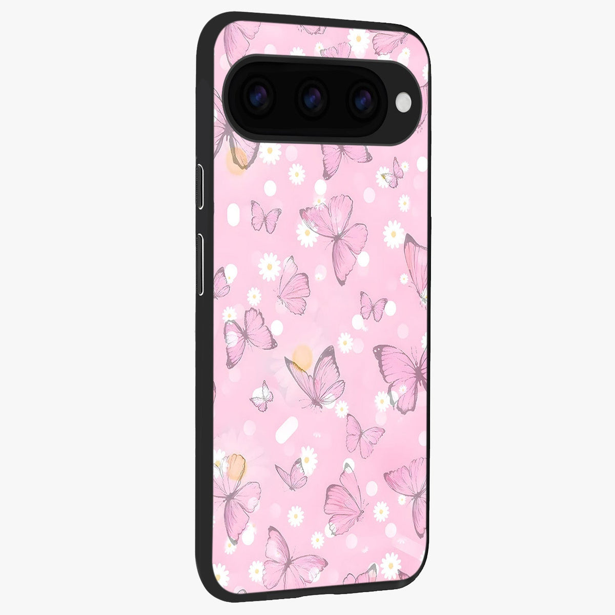  Blush Butterfly Garden back cover For Google Pixel 11 Pro slim fit glass case with vibrant aesthetic design