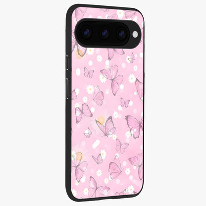  Blush Butterfly Garden back cover For Google Pixel 11 Pro slim fit glass case with vibrant aesthetic design