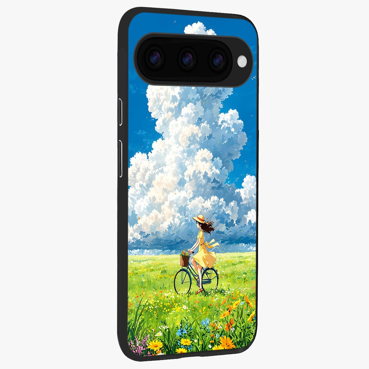  Breezy Meadow Ride back cover For Google Pixel 11 Pro slim fit glass case with vibrant aesthetic design
