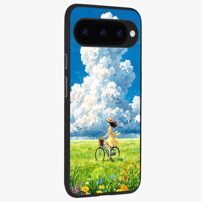  Breezy Meadow Ride back cover For Google Pixel 11 Pro slim fit glass case with vibrant aesthetic design