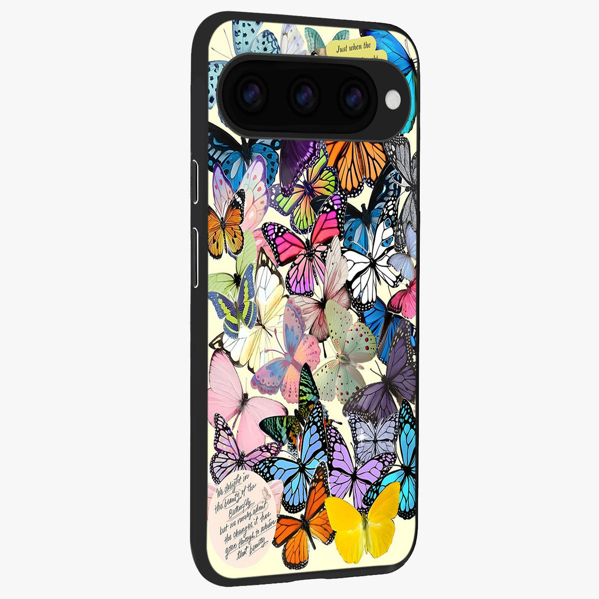  Butterflies Petal Dream back cover For Google Pixel 11 Pro slim fit glass case with vibrant aesthetic design