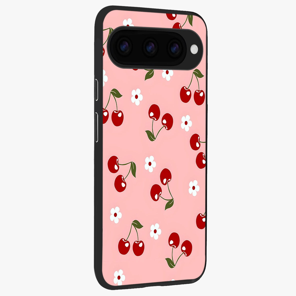  Cherry Love Mood back cover For Google Pixel 11 Pro slim fit glass case with vibrant aesthetic design