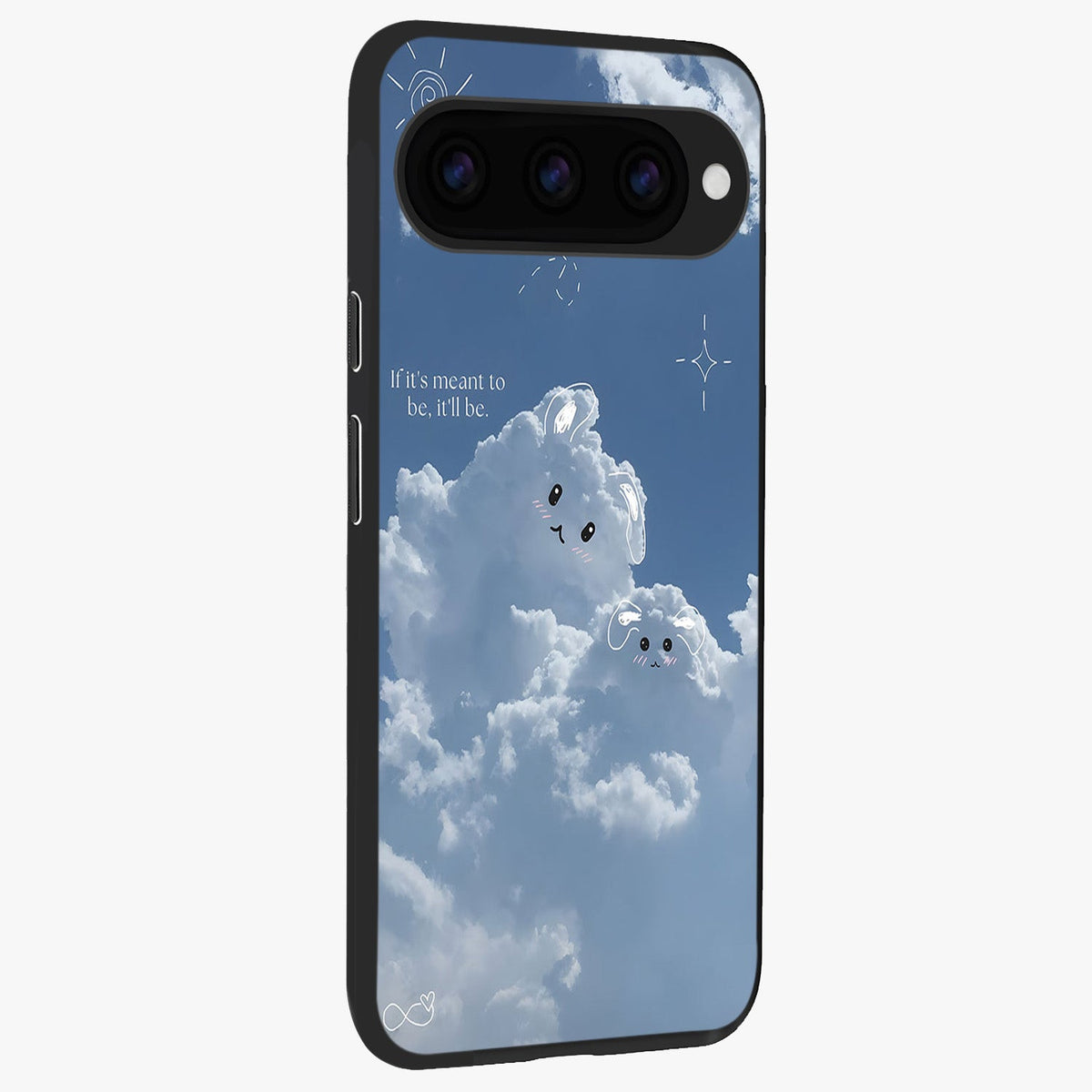  Cloud Bunny Dreams back cover For Google Pixel 11 Pro slim fit glass case with vibrant aesthetic design