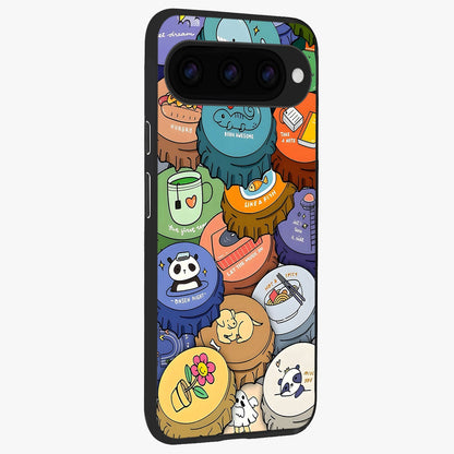  Coins Patterns back cover For Google Pixel 11 Pro slim fit glass case with vibrant aesthetic design