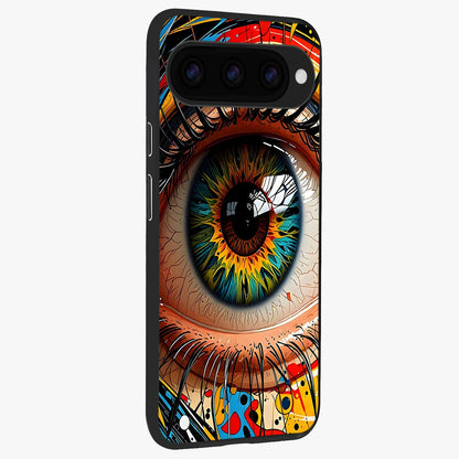  Colorful Eye back cover For Google Pixel 11 Pro slim fit glass case with vibrant aesthetic design