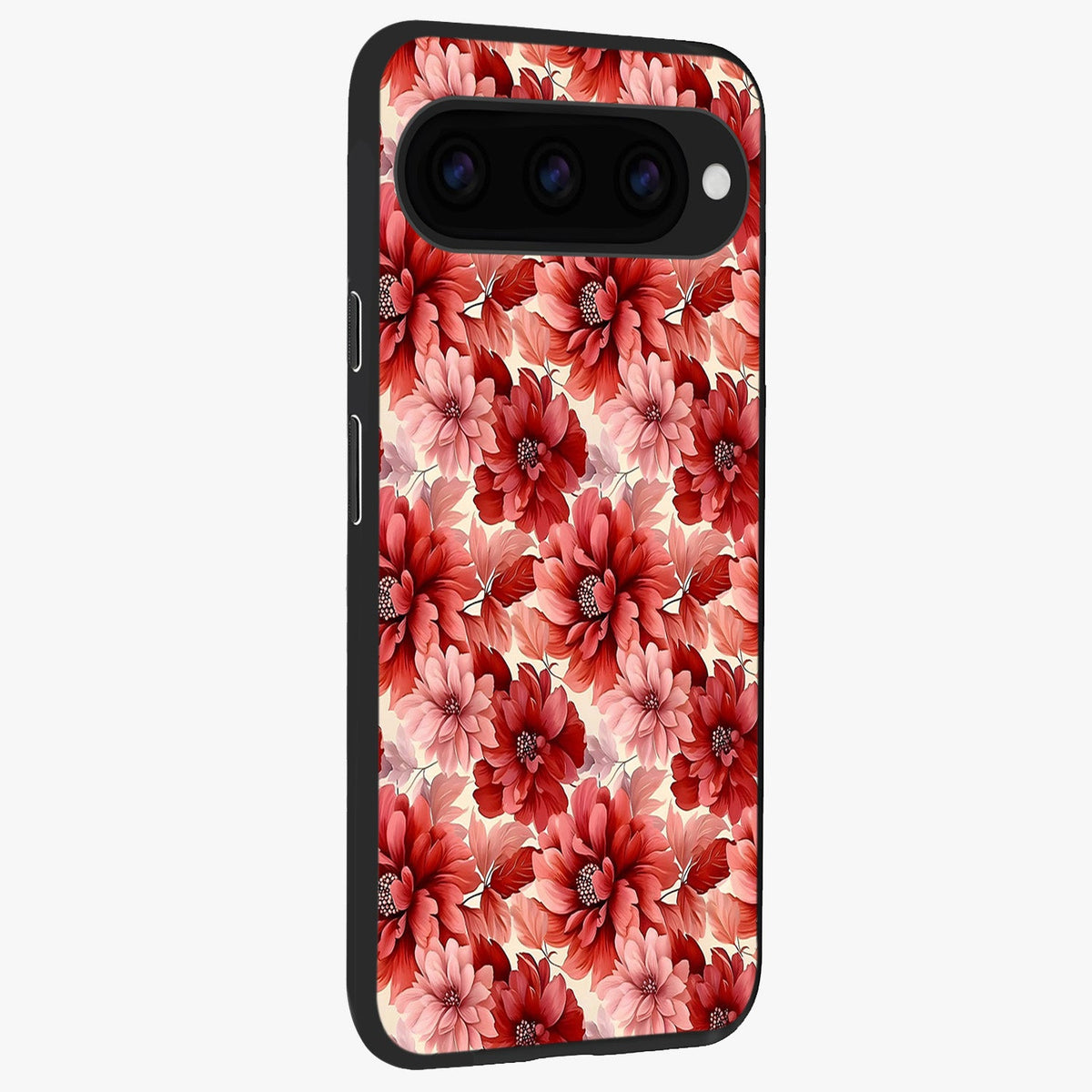  Crimson Love Petals back cover For Google Pixel 11 Pro slim fit glass case with vibrant aesthetic design