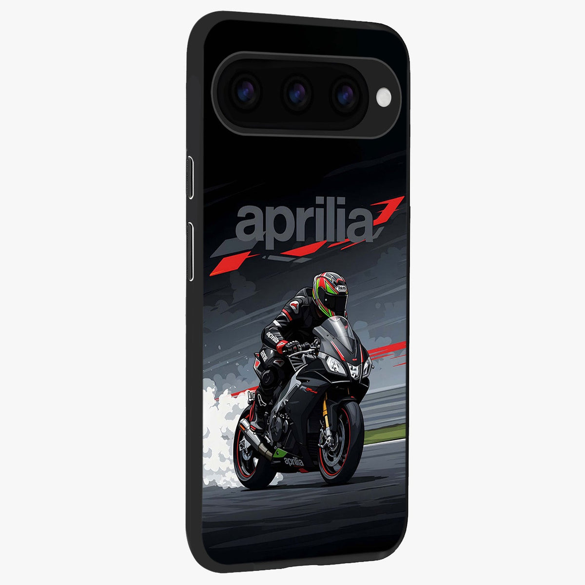  Dark Aprilla back cover For Google Pixel 11 Pro slim fit glass case with vibrant aesthetic design