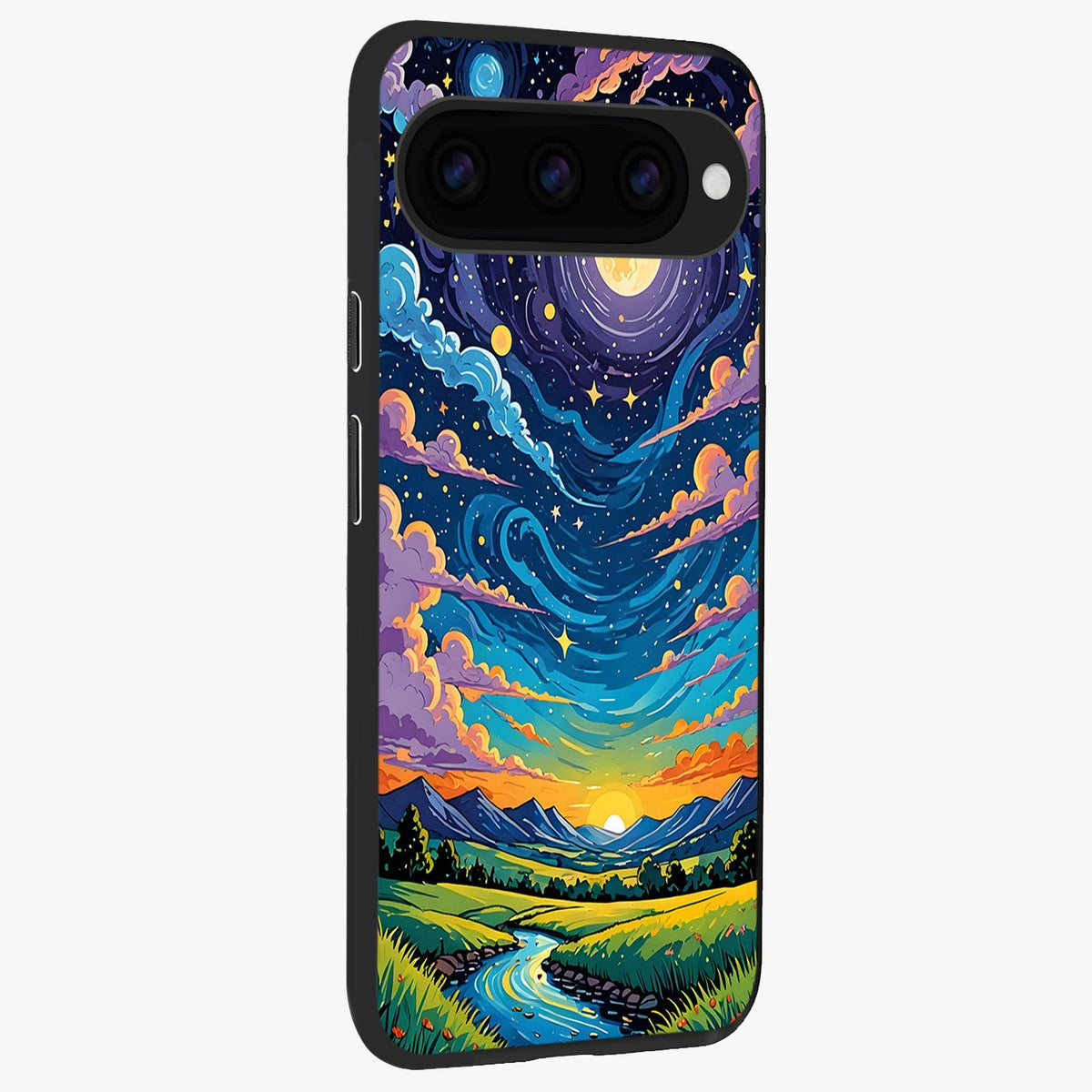  Dreamy Night Landscape back cover For Google Pixel 11 Pro slim fit glass case with vibrant aesthetic design