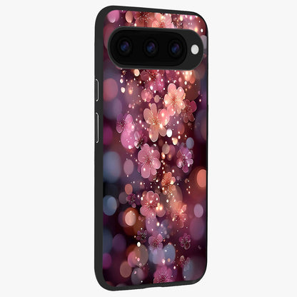  Glowing Petal Bliss back cover For Google Pixel 11 Pro slim fit glass case with vibrant aesthetic design