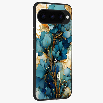  Golden Bloom Symphony back cover For Google Pixel 11 Pro slim fit glass case with vibrant aesthetic design
