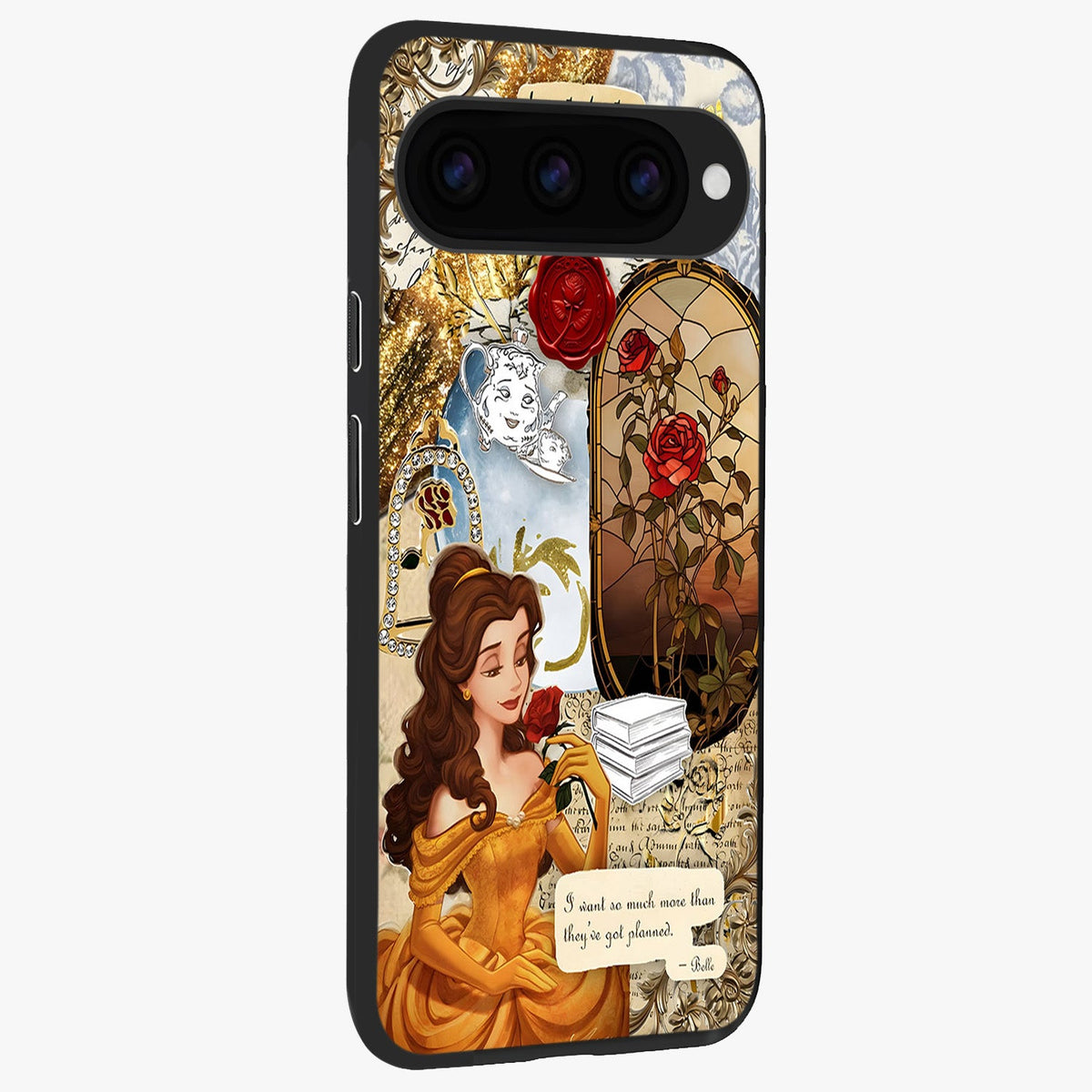  Golden Dream Belle back cover For Google Pixel 11 Pro slim fit glass case with vibrant aesthetic design
