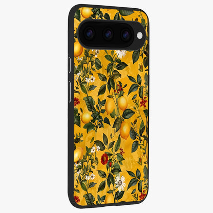 Golden Lemon Field back cover For Google Pixel 11 Pro slim fit glass case with vibrant aesthetic design
