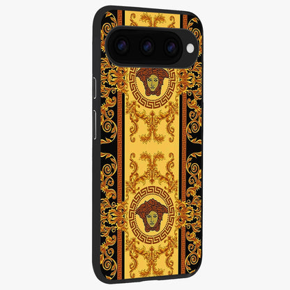  Golden Royal Heritage back cover For Google Pixel 11 Pro slim fit glass case with vibrant aesthetic design
