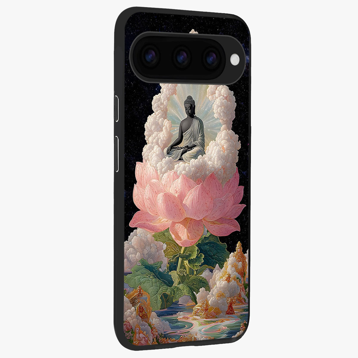  Lotus Divine Peace back cover For Google Pixel 11 Pro slim fit glass case with vibrant aesthetic design