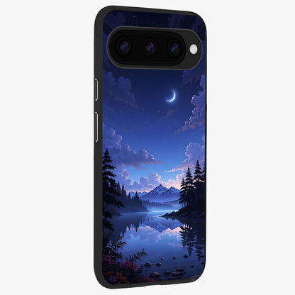  Midnight Lake Peace back cover For Google Pixel 11 Pro slim fit glass case with vibrant aesthetic design