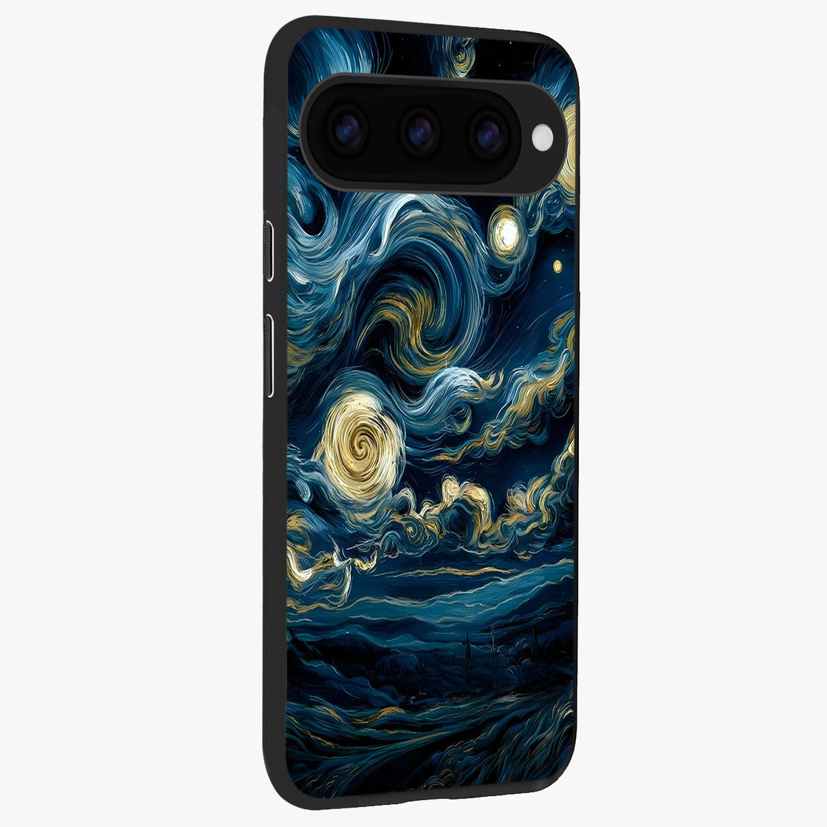  Midnight Sky Whirl back cover For Google Pixel 11 Pro slim fit glass case with vibrant aesthetic design