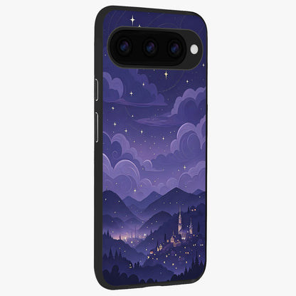  Minimal Night View back cover For Google Pixel 11 Pro slim fit glass case with vibrant aesthetic design