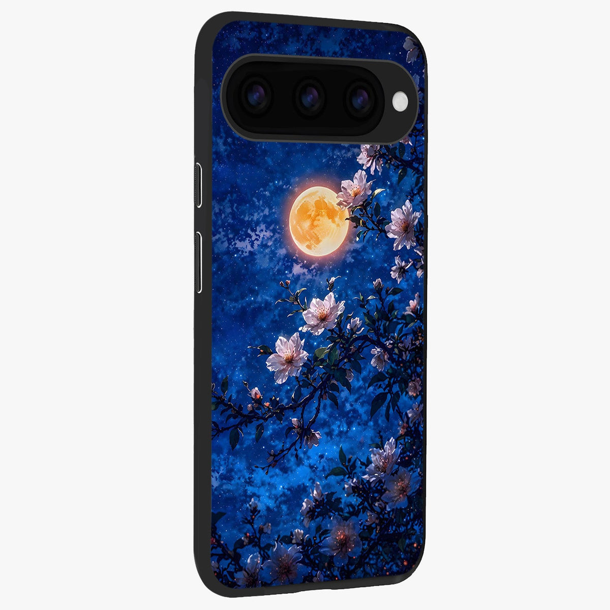  Moonlit Blossoms Night back cover For Google Pixel 11 Pro slim fit glass case with vibrant aesthetic design