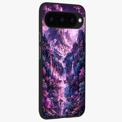  Mystic Cascade Peaks back cover For Google Pixel 11 Pro slim fit glass case with vibrant aesthetic design