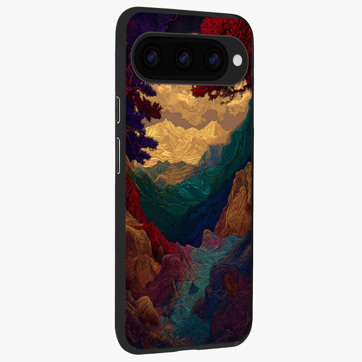  Mystic Valley Light back cover For Google Pixel 11 Pro slim fit glass case with vibrant aesthetic design