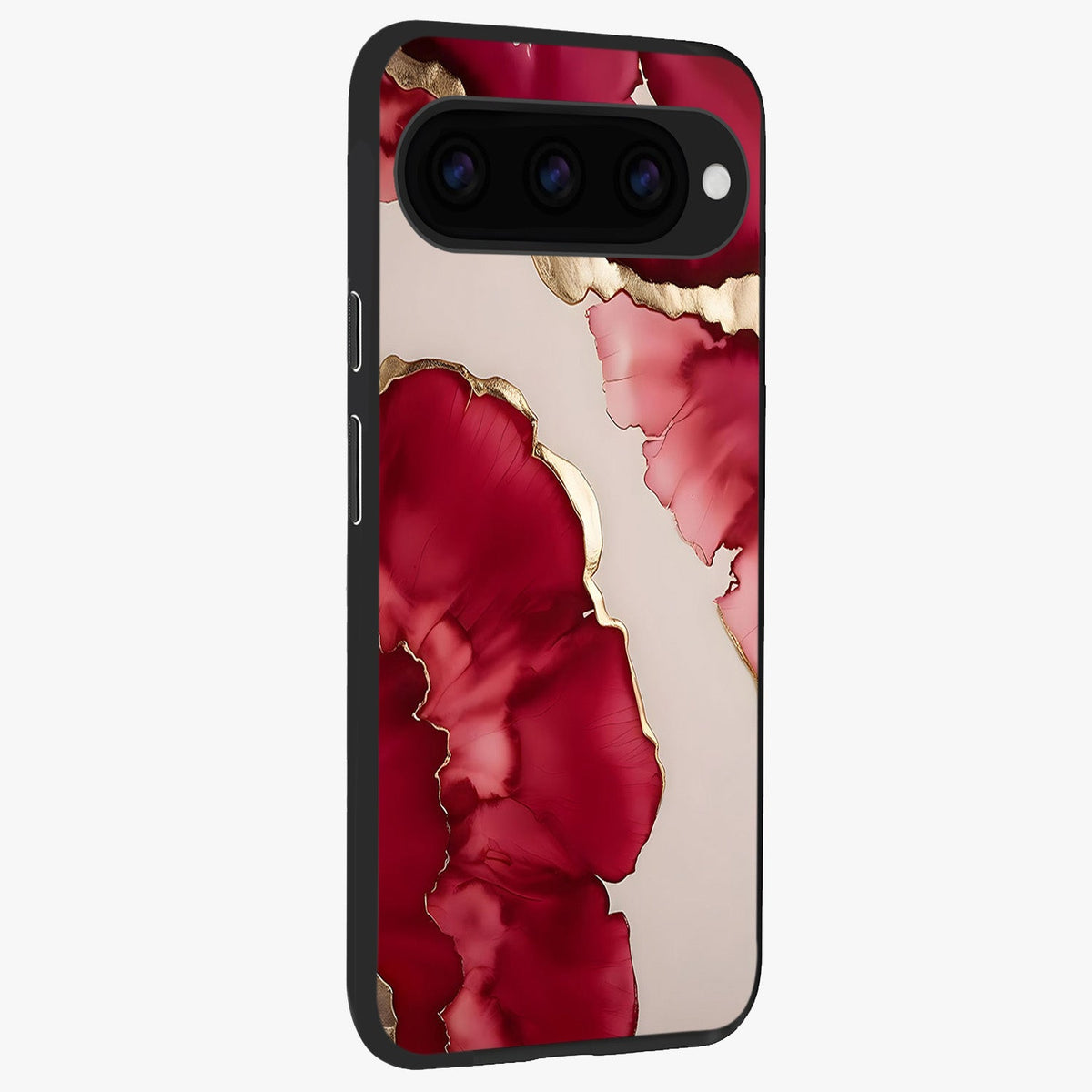  Pink And White Marble back cover For Google Pixel 11 Pro slim fit glass case with vibrant aesthetic design