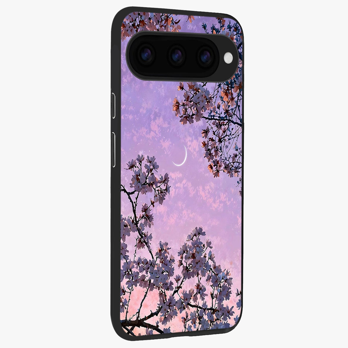  Purple Serenity Moon back cover For Google Pixel 11 Pro slim fit glass case with vibrant aesthetic design