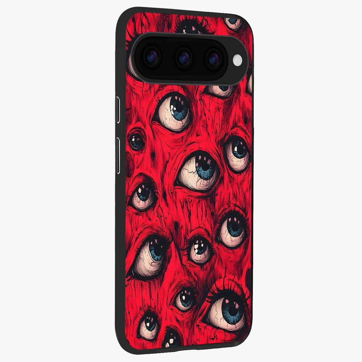  Red Eyes Pattern back cover For Google Pixel 11 Pro slim fit glass case with vibrant aesthetic design