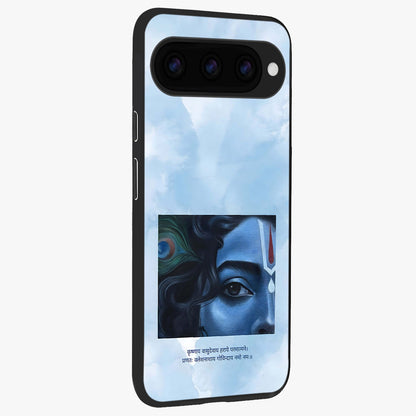  Spiritual Krishna back cover For Google Pixel 11 Pro slim fit glass case with vibrant aesthetic design