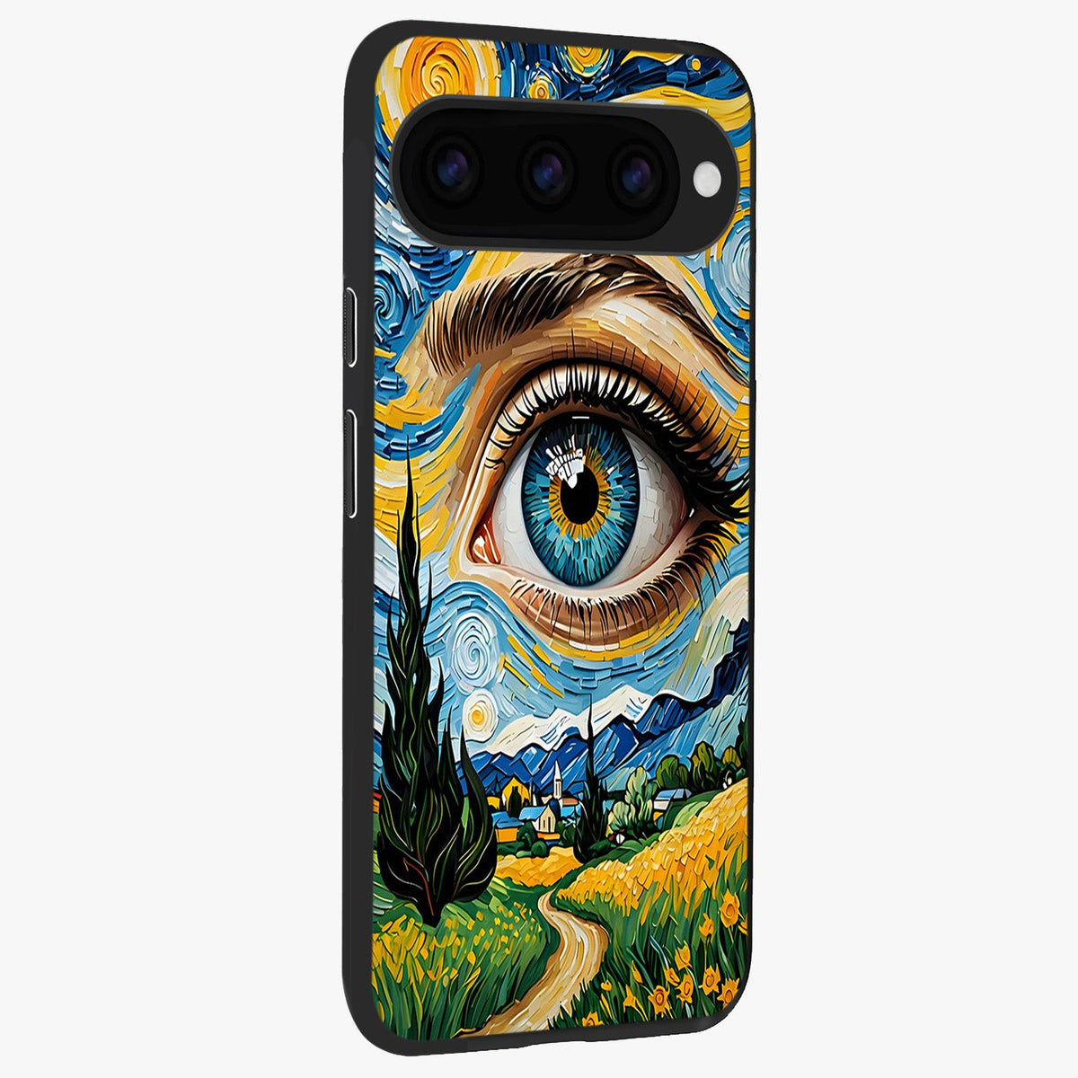  Van Gogh Eye back cover For Google Pixel 11 Pro slim fit glass case with vibrant aesthetic design