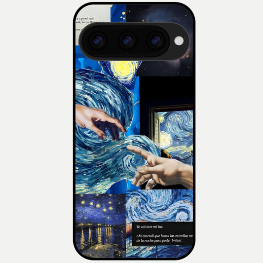  Aesthetic Vando Hands Glass Case For Google Pixel 11 Pro back cover – full design glossy printed glass finish
