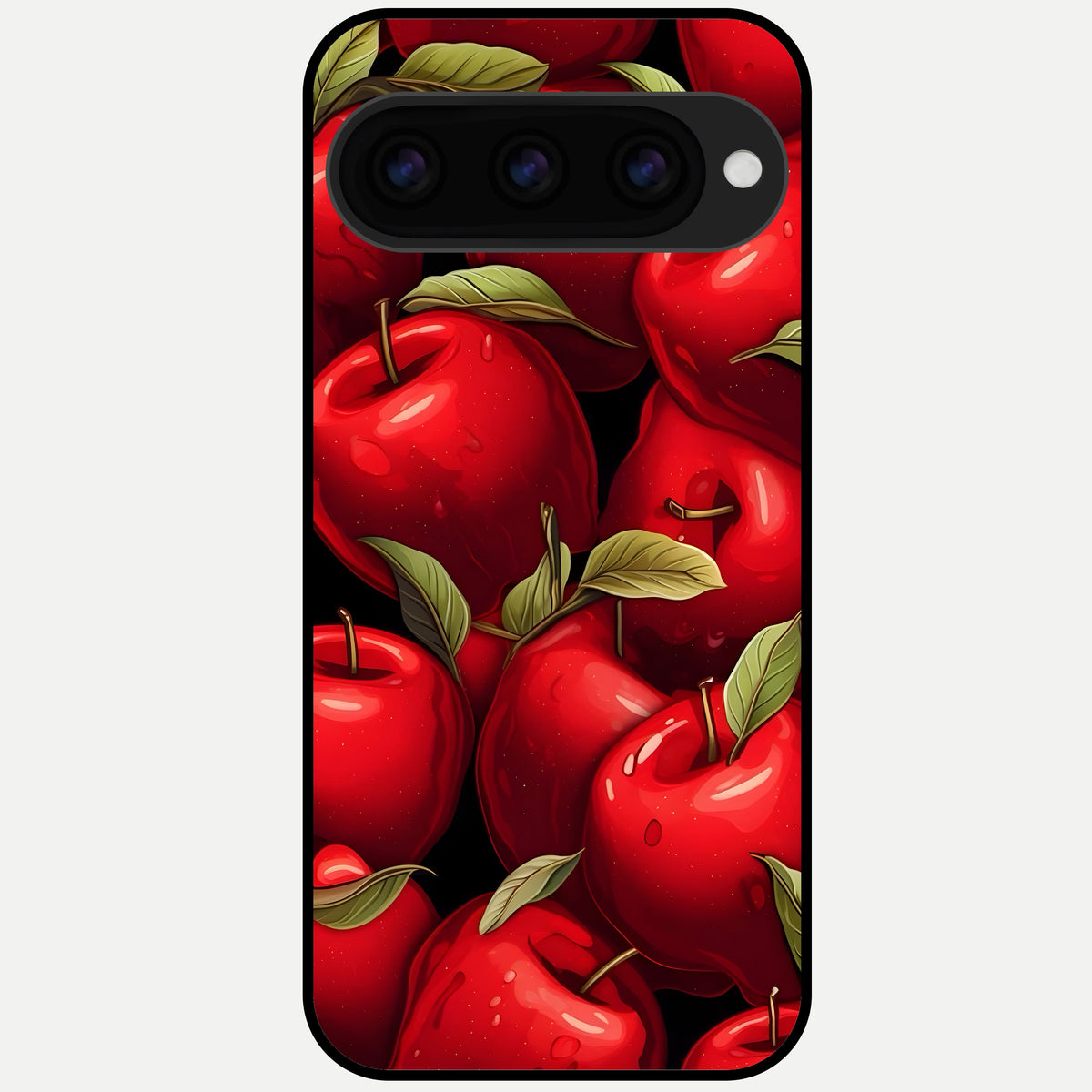  Apple Pattern Glass Case For Google Pixel 11 Pro back cover – full design glossy printed glass finish