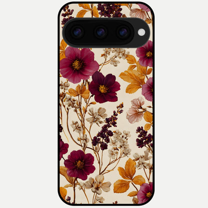  Autumn Wine Bloom Glass Case For Google Pixel 11 Pro back cover – full design glossy printed glass finish