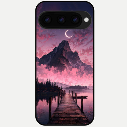  Beautiful Mountain View Glass Case For Google Pixel 11 Pro back cover – full design glossy printed glass finish