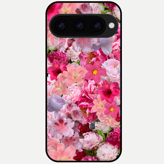  Bloom Crush Fantasy Glass Case For Google Pixel 11 Pro back cover – full design glossy printed glass finish